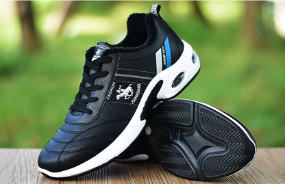 Pánské kožené tenisky Ležérní univerzální obuv Outdoorová protiskluzová běžecká obuv Módní pánské tenisky Zapatos Homme