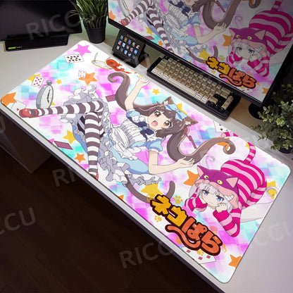 Nekopara XXL Home HD Computer Desk Mouse Anime Large Mouse Pad Office Laptop Computer Desktop Mat Game Accessories Tech