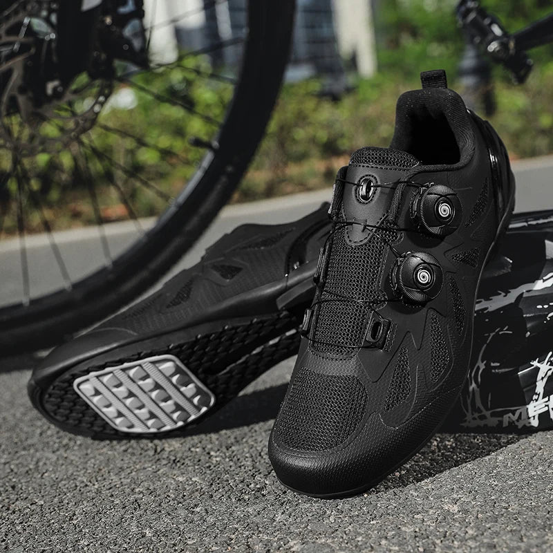Men's Non-Locking Mountain Bike Shoes Without Cleats Road Bicycle RB Speed Non-Cleat Cycling Shoes Sneakers Flat Pedal MTB Women