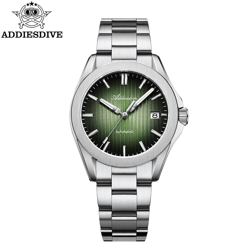 ADDIESDIVE Luxury Men's Automatic Watch Sapphire Glass Japan 8215 Mechanical Watch BGW9 Super Luminous Men Analog Watches AD2533