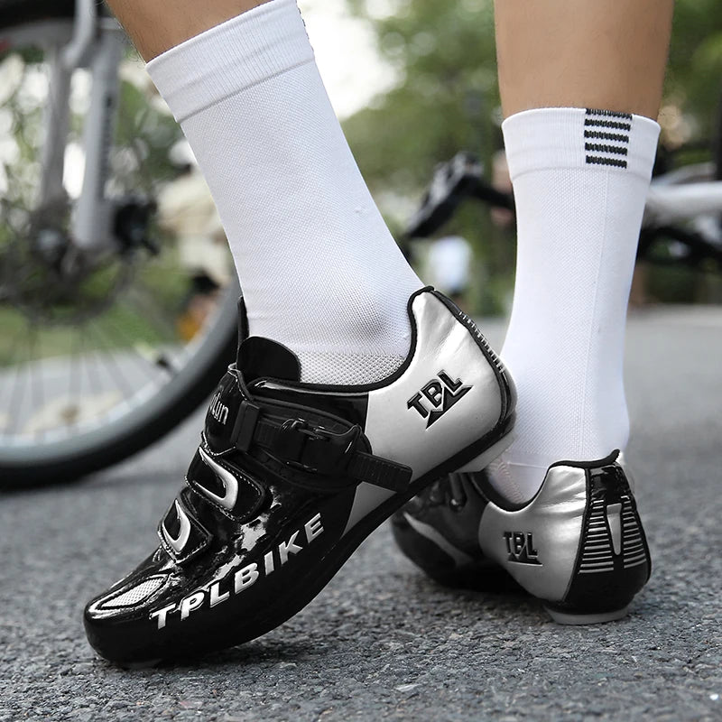 New Men's and Women's Bicycle Shoes,Outdoor Cycling Shoes,Three Functional Soles,Professional Training Shoes