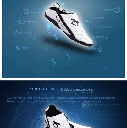 Firmway Professional Taekwondo čevlji za unisex z mehko podplatjo za otroke, kung fu, udobni čevlji za moške in ženske, tai chi in karate, beli športni čevlji