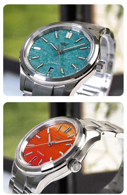 WM Watch Automatic Mechanical Watch Gemstone Series NH35 100M Water Resistant AR Coated Sapphire Welly Merck Man Watches WM225