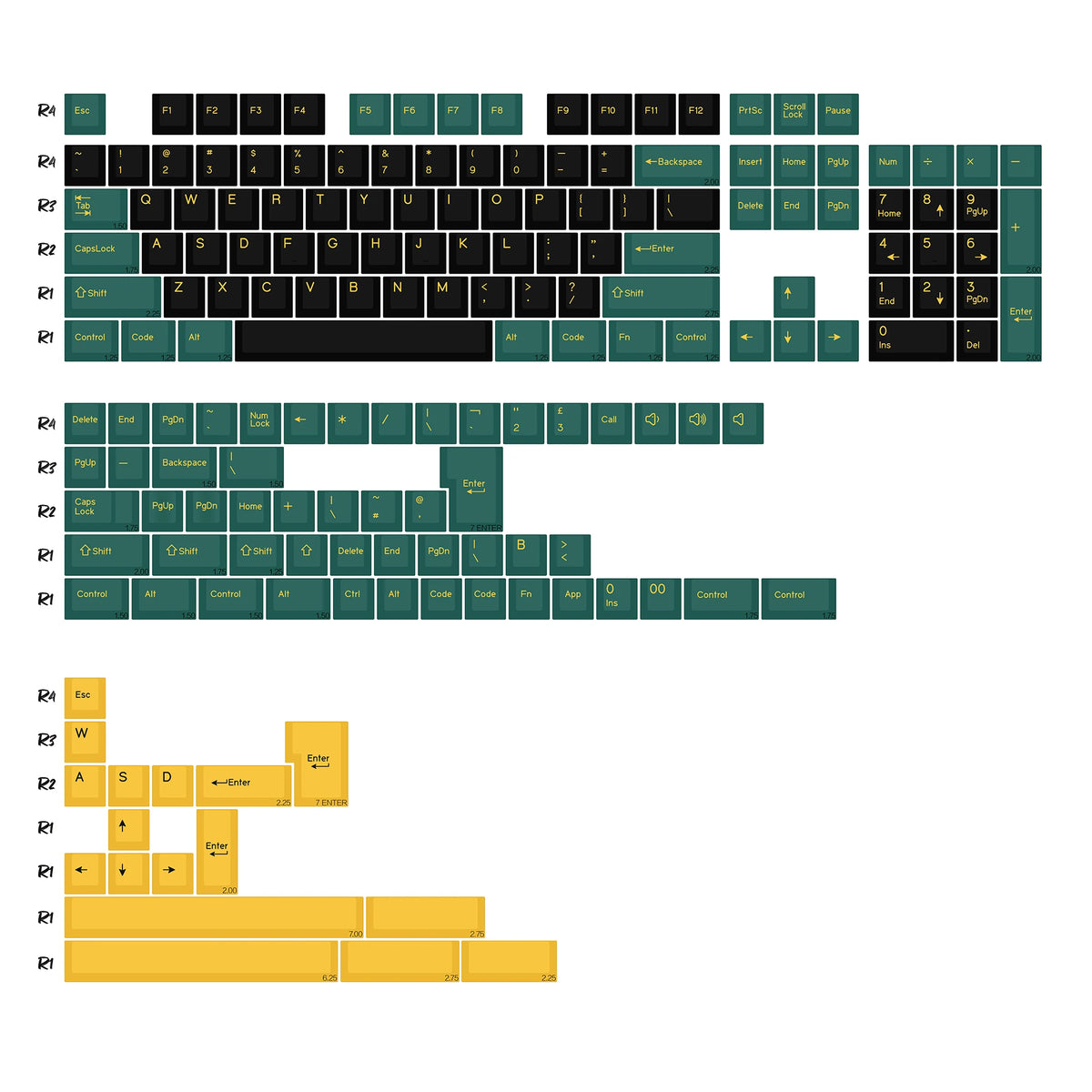 KBDiy 174 Keys Retro GMK GMK Hammerhead Dark PBT Keycap Double Shot Cherry Profile Key Caps For MX Switches Mechanical Keyboard