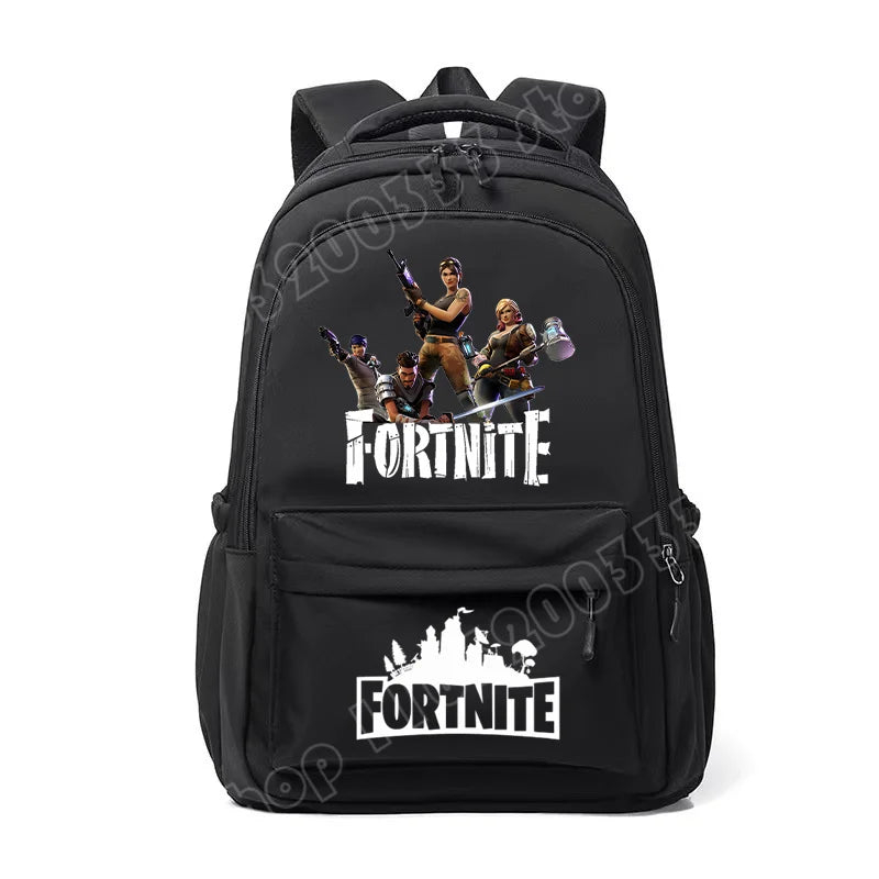 Fortnites Kids Backpack Portable Large Capacity Student Schoolbag Cartoon Printed Shoulder Bag School Supplies for Boys Gift