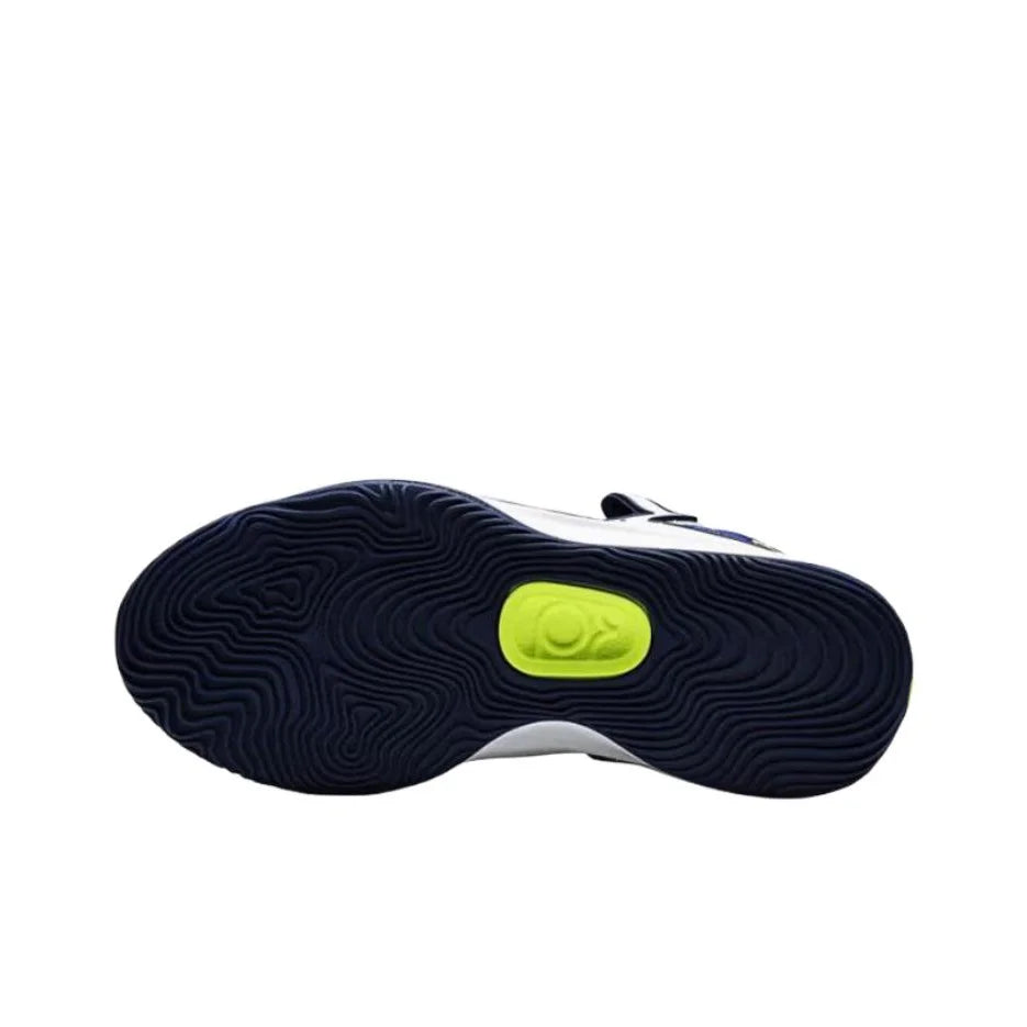 Nike KD 18 rutschfeste, abriebfeste Low-Top-Basketballschuhe für Herren, Weiß/Blau HV1991-400