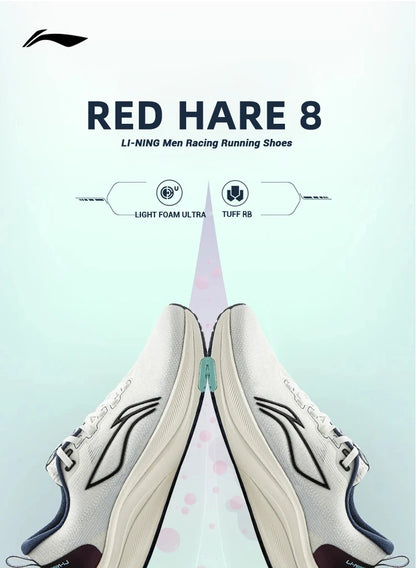Li-Ning moški tekaški copati RED HARE 8 Racing LIGHT FOAM ULTRA odsevni, blaženi in stabilni copati LiNing lahki športni copati ARPV001