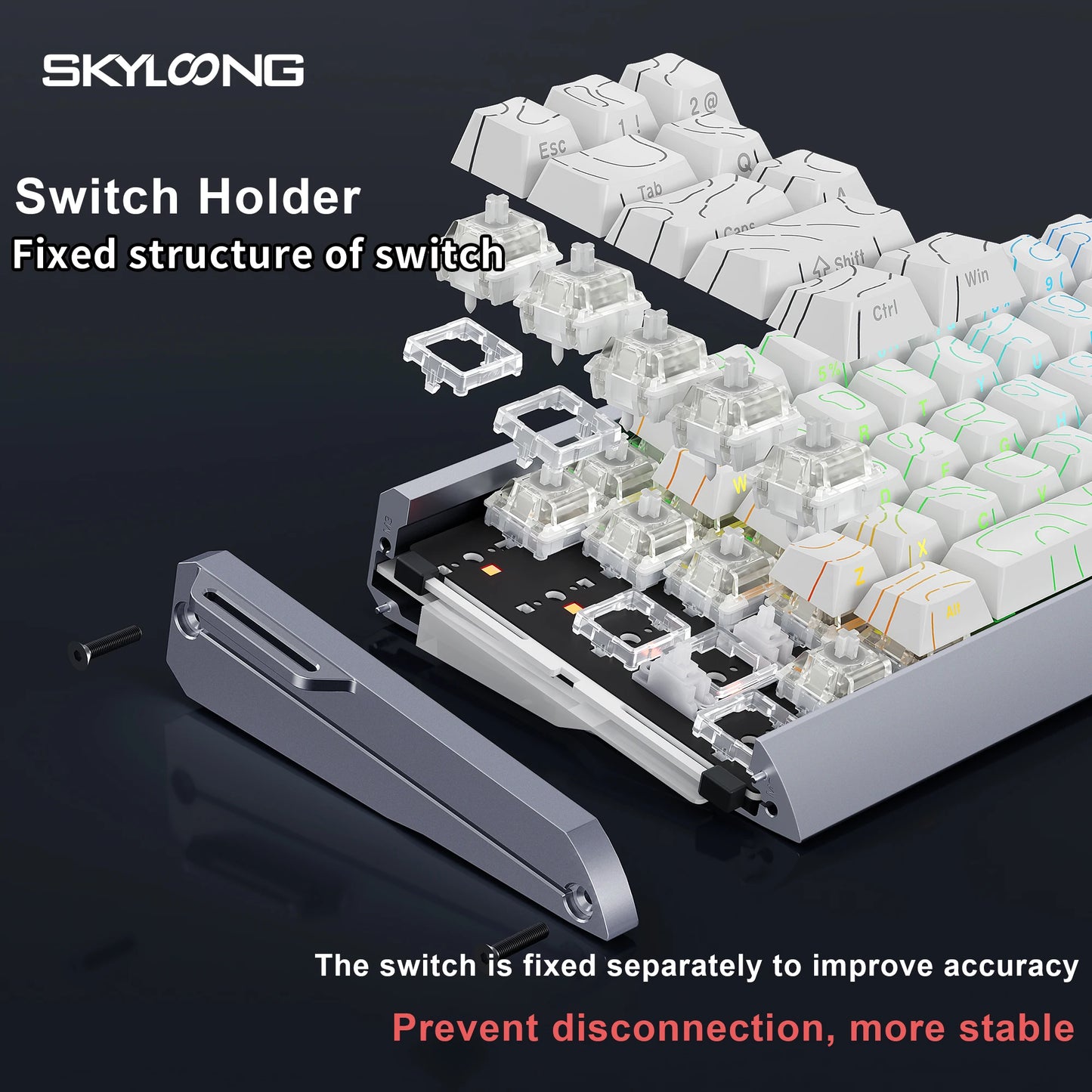 SKYLOONG GK61/GK68 HE Magnetische Tastatur Aluminiumgehäuse 8000hz RT0.01mm Rapid Trigger PBT-Tastenkappen RGB-Hintergrundbeleuchtung kabelgebundene Gaming-Tastatur