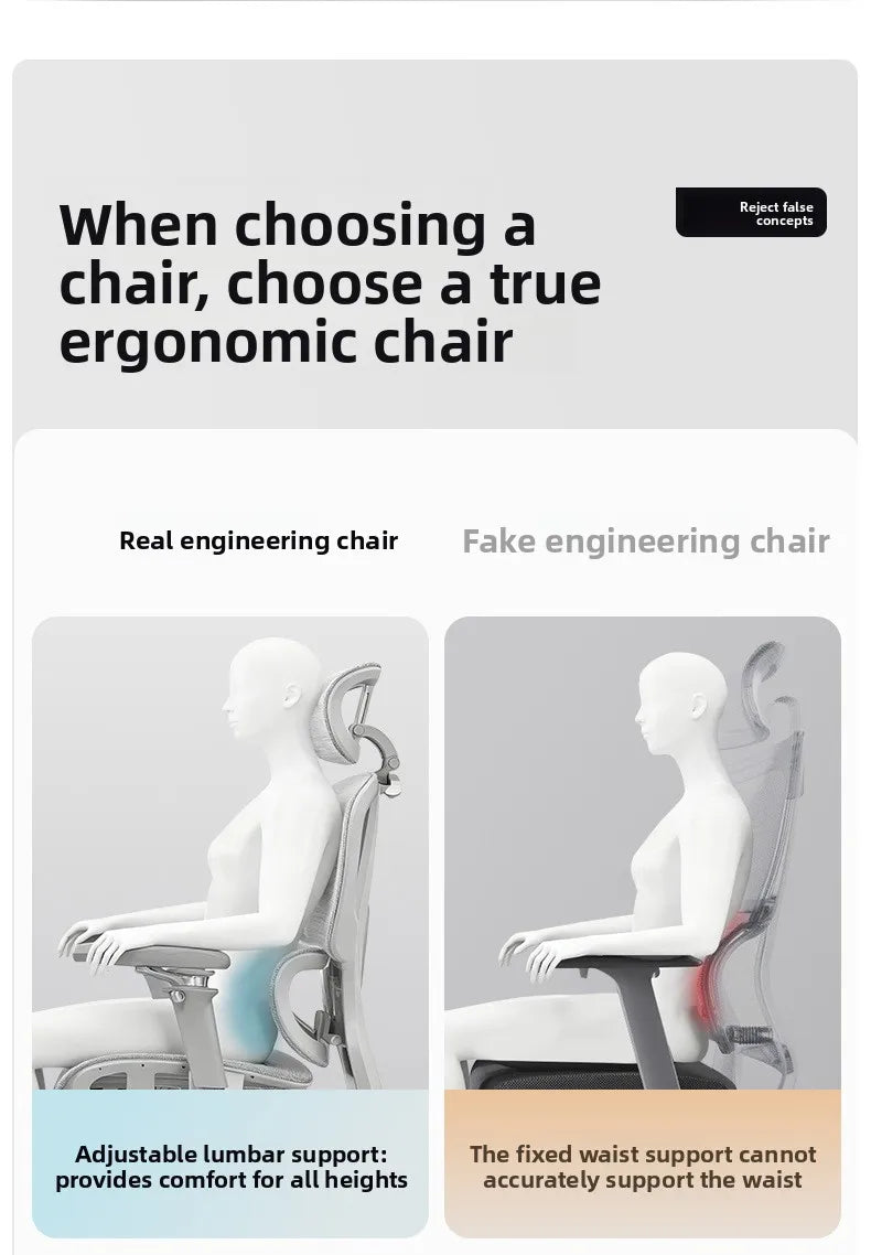 Portable Minimalist Ergonomic Chair 10D Armrest Computer Chair Office Chair Study Chair Gaming Chair Gravity Sturdy and Durable