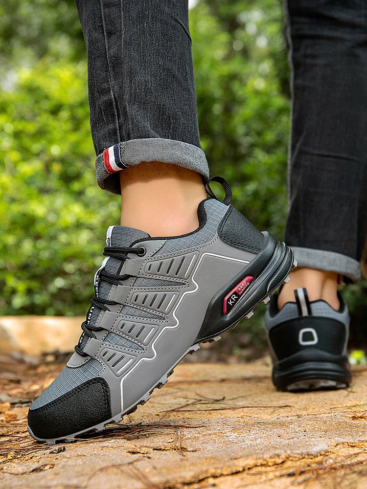 Men's Hiking Shoes Waterproof All-Terrain Outdoor Sneakers Non-Slip for Trekking Camping Tactical Training Outdoor Cycling
