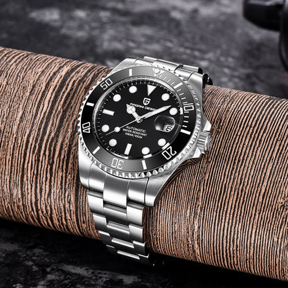 New PAGANI DESIGN Diving Automatic MechanicalWatch Luxury Sports WaterproofWatch Stainless Steel Sapphire Luminous Watch for Men