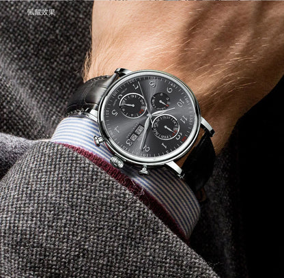 Luxury Brand Switzerland LOBINNI Perpetual Calendar Automatic Mechanical Men's Watches Sapphire Multi-function Clock L13019-8