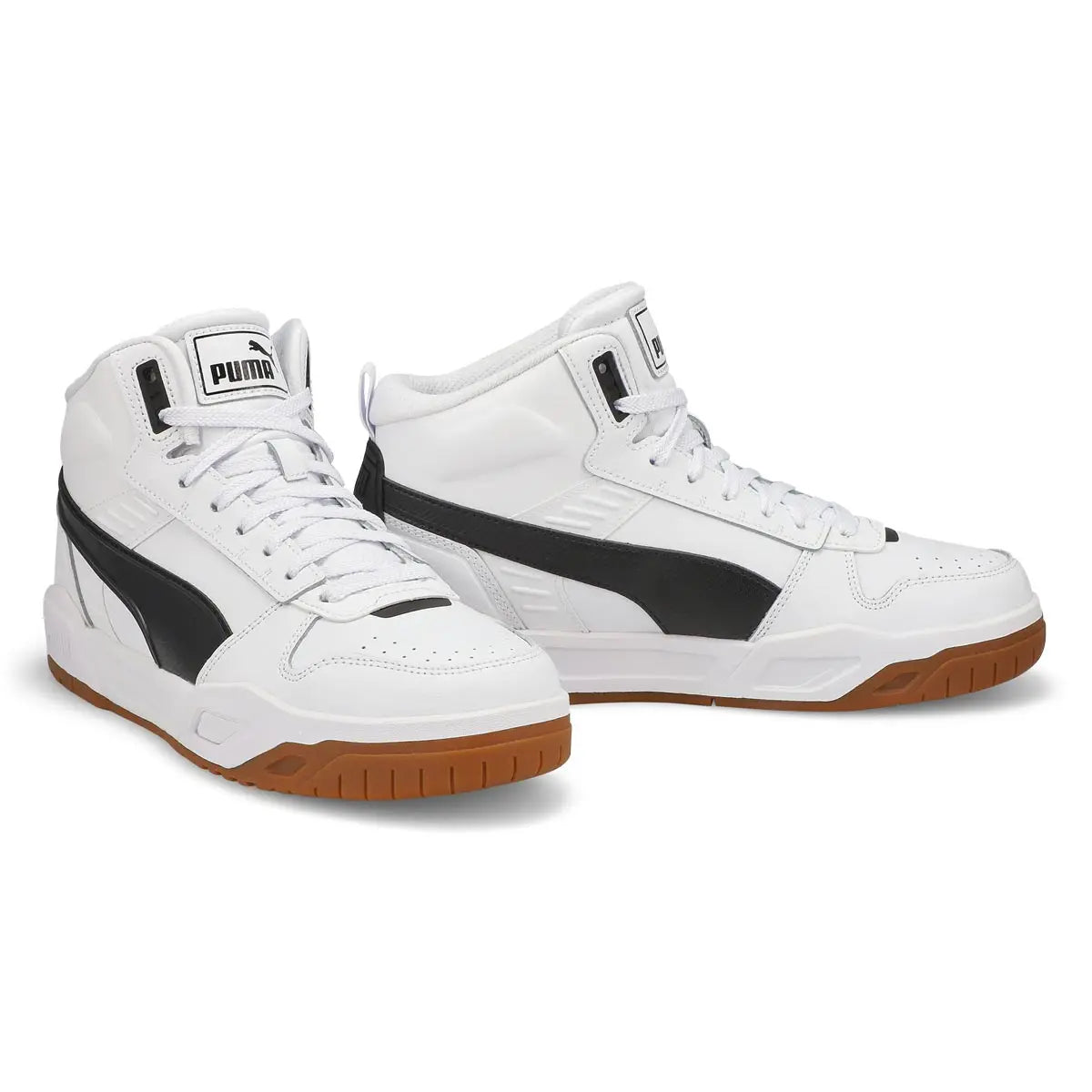 Baskets montantes Puma Rbd Tech Mid, confortables et tendance, blanches 396148-08