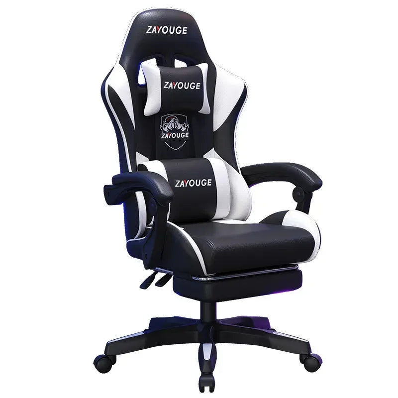 Chaise de jeu pivotante à dossier réglable, chaise de jeu confortable, chaise de jeu ergonomique pour le bureau à domicile, les longues heures de jeu et les streamers.