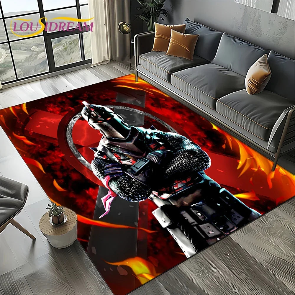 2025 Games 3D F-Fortnite Cartoon Carpet Rug for Living Room Bedroom Home Sofa Decoration,Kids play Area Rug Non-slip Floor Mat