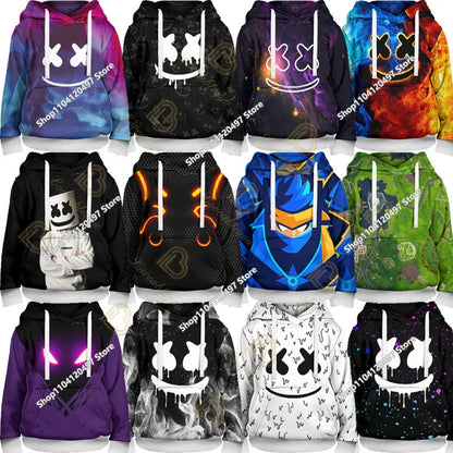 Children's Clothing Fortnite Cosplay Hoodie Sweatshirt, Battle Ikonik Man Sleeve Costume, Christmas Pullover Stress Shirt Clothes