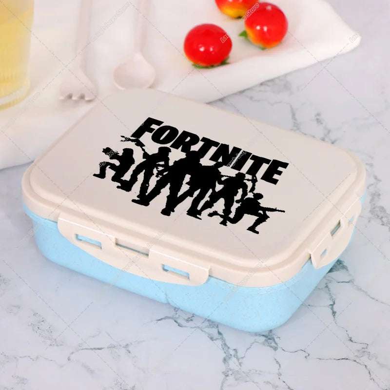Fortnite Bento Lunch Box Anime Fortnite Food Storage Containers Kids School Picnic Lunchbox Office Dinner Case Gift 2025