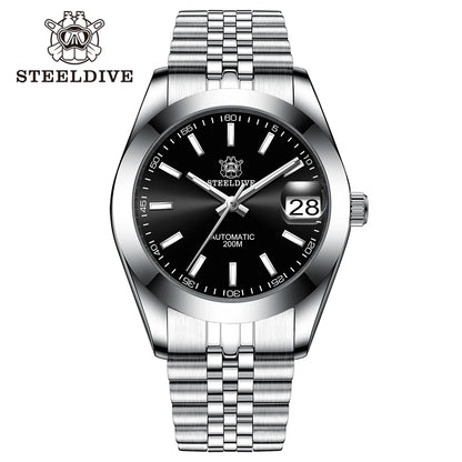 STEELDIVE SD1934 NH35 Automatic Movement 39mm Stainless Steel BGW9 Blue Luminous Sapphire Glass 200M Water Ghost Dive Watches