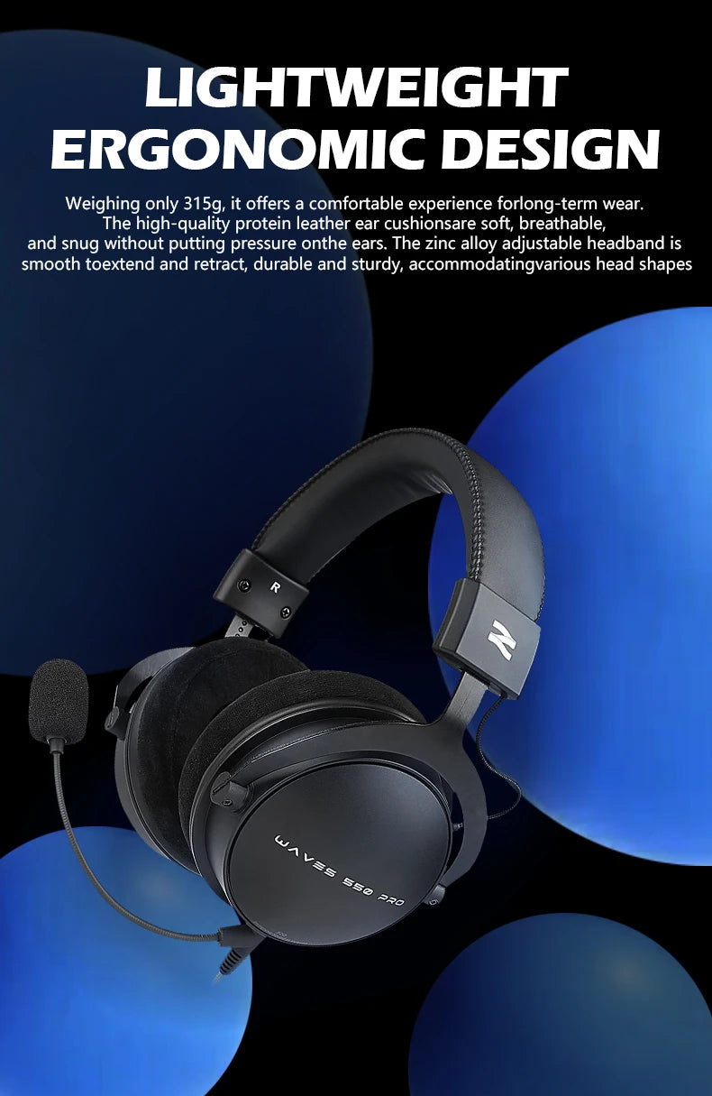 TALOMEN W550x Studio-Kopfhörer – Professionelle kabelgebundene Over-Ear-DJ-Monitor-Kopfhörer mit 50mm Treibern und abnehmbarem Kabel