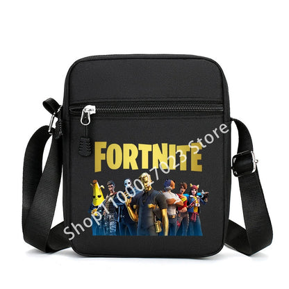 Fortnites Adult Man Cartoon Shoulder Bag Men Anime Crossbody Bags Canvas Square Women Fashion Travel Sport Cute Birthday Gifts