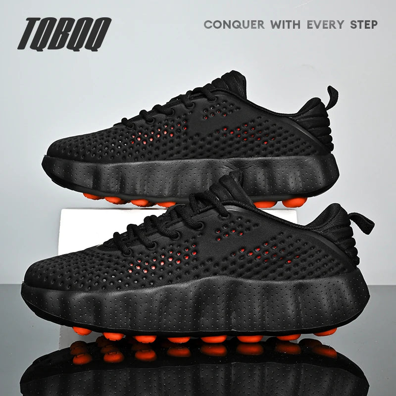 Comfortabele casual herensneakers met voetmassagetechnologie Ademende, lichtgewicht sportschoenen voor dames