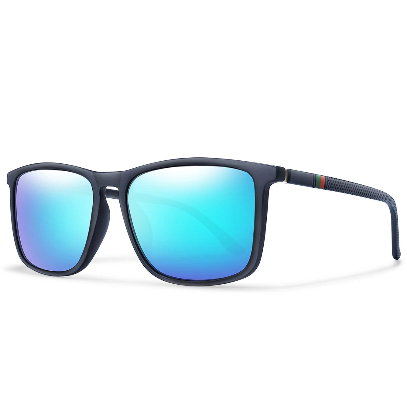 Polarized Square Sunglasses Colorful Lens for Driving Hiking Cycling and Running UV400 Eyewear for Men Women Classic Goggles