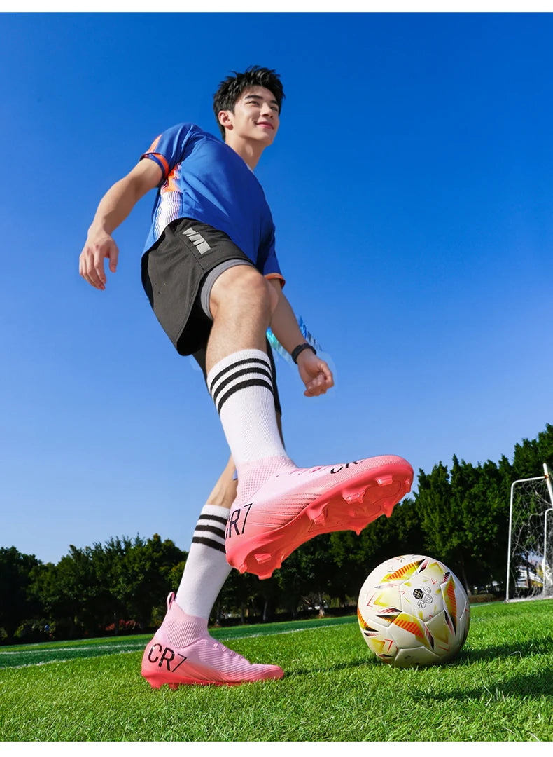 Moški nogometni čevlji Profesionalni futsal Visokokakovostni nogometni čevlji Špikasti čevlji Ženski Unisex Ultralahki TF/FG superge