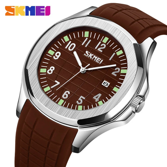 Skmei 9286 Top Brand Luxury Date Sports Silicone Watches Clock For Men Male Relogio Masculino Quartz Movement Wristwatches