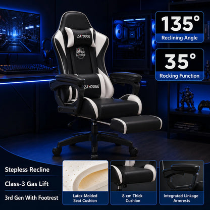 AOLIVIYA Gaming Reclining Office Chair Home Computer Rotating Lifting Backrest Internet Cafe E Sports Game Seat With Footrest