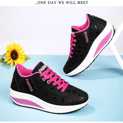 Adidași pentru femei, pantofi vulcanizați la modă pentru femei, pantofi fără toc pentru femei, pantofi de mers pe jos cu platformă, mărimi mari, Zapatillas Mujer
