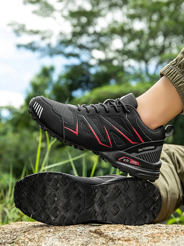 Men's Hiking Shoes Waterproof All-Terrain Outdoor Sneakers Non-Slip for Trekking Camping Tactical Training Outdoor Cycling