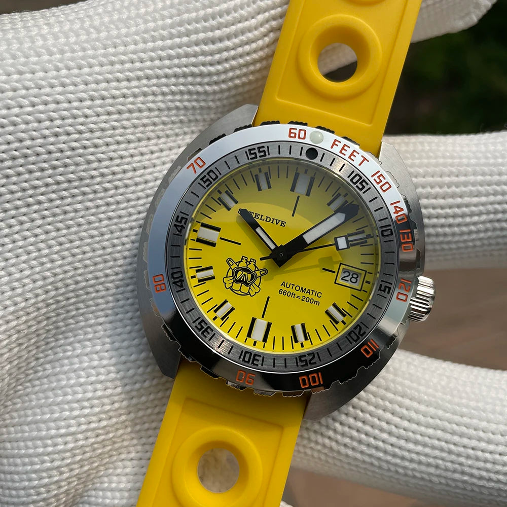 Top Brand Diver Watch Men SUB300T Automatic Mechanical Sapphire Glass Luminous Date 200m Turn Bracelet Seestern Wristwatch Retro