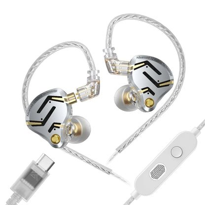 Auriculares IEM Híbridos KZ ZS12 PRO 2 – Auriculares Gaming HiFi com Fio, Graves Potentes e Drivers Superlineares