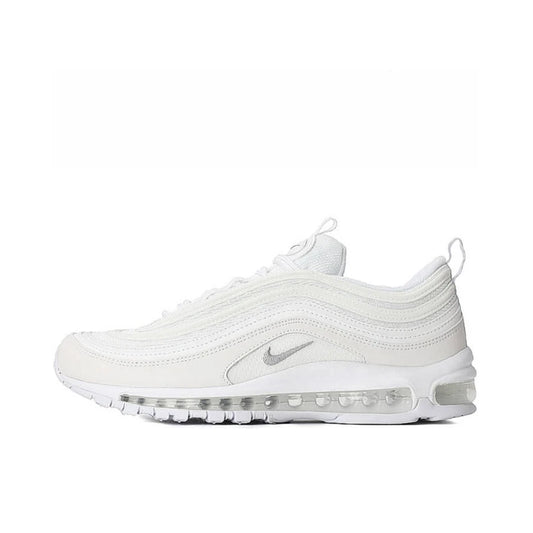 Nike Air Max 97 Running Shoes - Cushioning, Full-Length Breathable, Slip-Resistant, Durable, White 921826-101