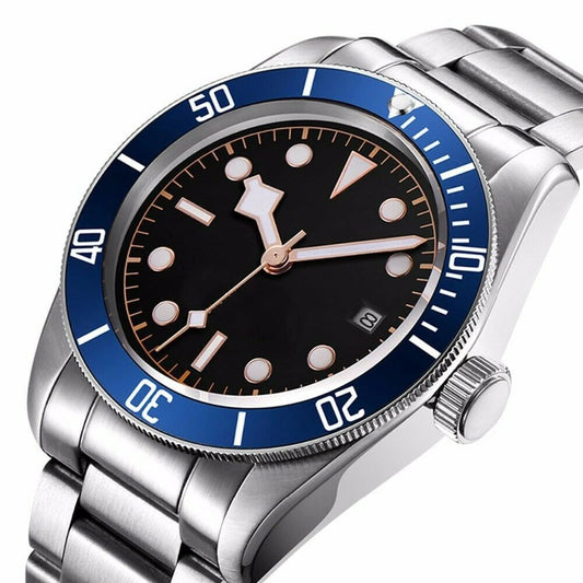 Luxury Customizable Logo Waterproof Japan nh35 Automatic Mechanical Wristwatch Full Steel Sapphire Men Watch Dress Male Clock
