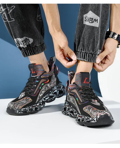 Miesten kengät, sneakerit, miesten rennot vapaa-ajan kengät, luksuskengät, hengittävät muotikengät, loaferit ja juoksukengät miehille
