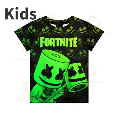 Red Jade Fortnite Anime Battle Royale 3D T-Shirt for Men Women Kids - Pelly T-Shirt Birthday Gift for Girls and Boys