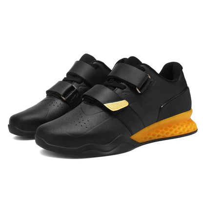 Weightlifting shoes, professional men and women powerlifting squat training shoes, hard sole gym shoes with stable heel, non-slip design