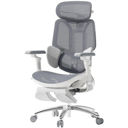 Smart Ergonomic Office Chair Fully Automated Lumbar Tracking 4D Headrest 720° Adjustable Armrests Mesh Swivel Chair Stylish