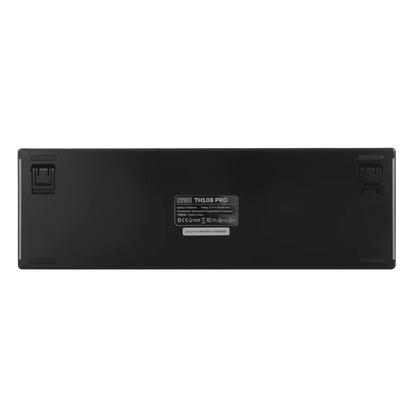 EPOMAKER TH108 PRO 100% Full-Sized Gasket-Mounted Wired/BT/2.4Ghz Wireless Mechanical Keyboard with Screen & Knob RGB Backlight