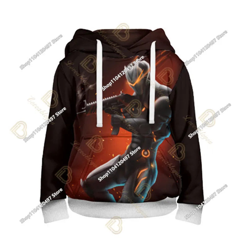 Children's Clothing Fortnite Cosplay Hoodie Sweatshirt, Battle Ikonik Man Sleeve Costume, Christmas Pullover Stress Shirt Clothes