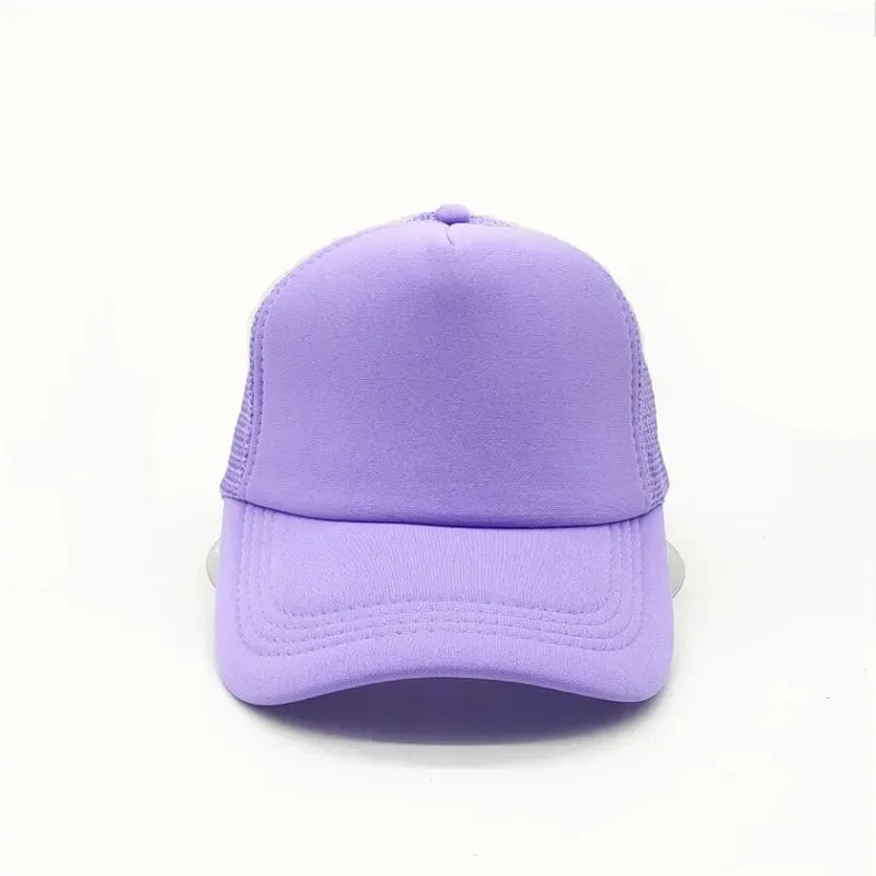 Unisex Cheaper 5 Panel Trucker Hat For Adult Summer Net Baseball Cap Men Women Blank Mesh Adjustable Sun Hat Visor