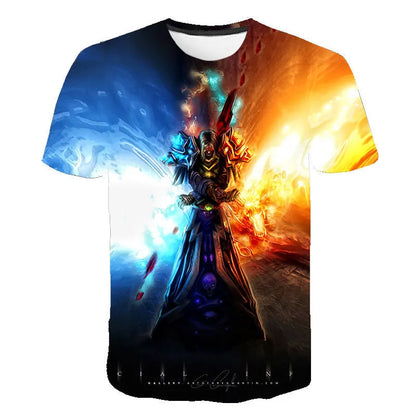 New Game World Of Warcraft 3D Printed T-shirt Men Women Fashion Streetwear O-Neck T Shirt Harajuku Oversized Tees Tops