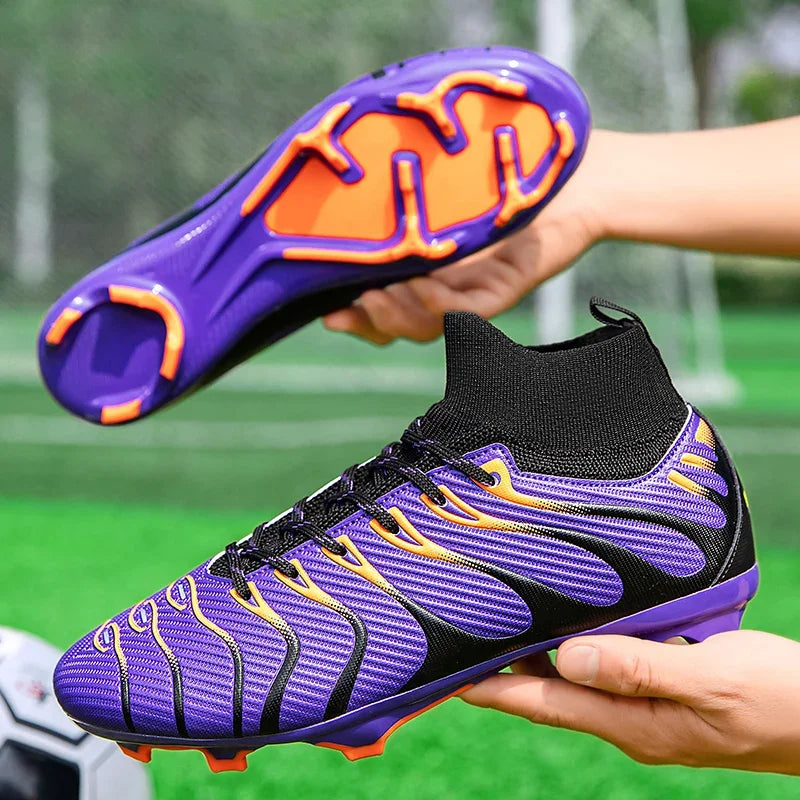 Herren-Fußballschuhe Sport FG/TF Outdoor-Fußballschuhe Training Jungen Wettkampf rutschfest mit langen Stollen Hallen-Futsal bequem
