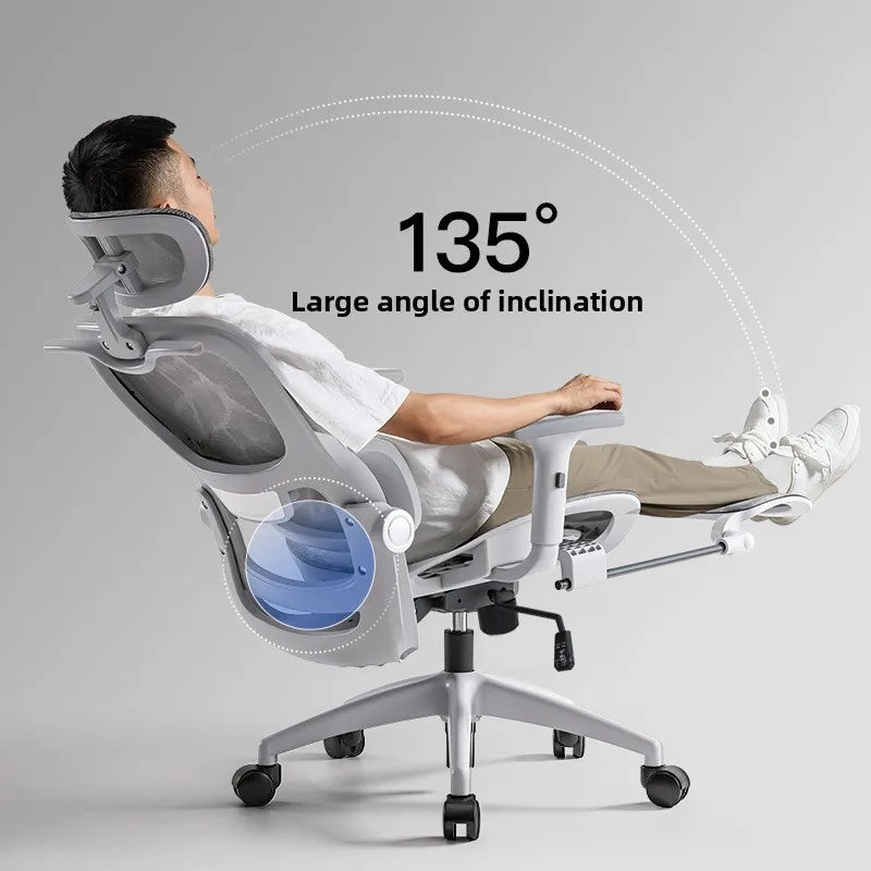Sedia multifunzione da ufficio, sedia per computer, poltrona reclinabile per riposo, sedia ergonomica girevole da e-sport