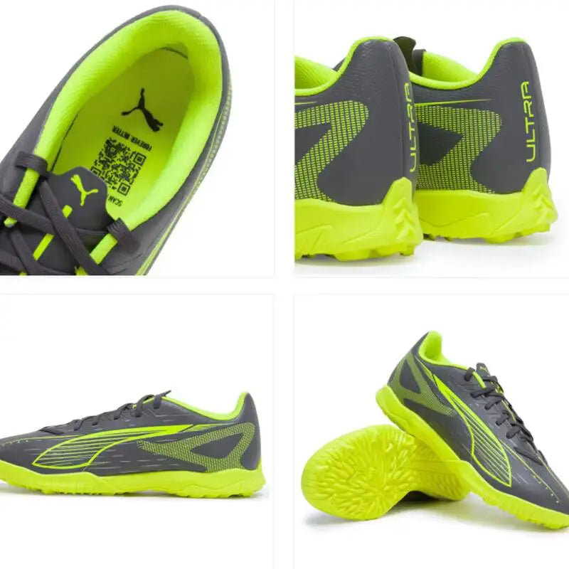 Chaussures de football PUMA pour hommes MG Cleat Soccer TT avec crampons à rainures 108519-01 108519-03, talon renforcé