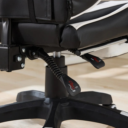 Ergonomic Gaming Chair 360° Reclining Office Chair with Footrest, Adjustable Height Racing Chair with Lumbar Support and Headrest