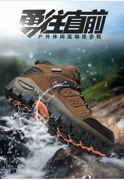 Outdoor-trekkingschoenen herfst/winter heren waterdichte wandelschoenen bergschoenen echt leer bosjacht tactische schoenen