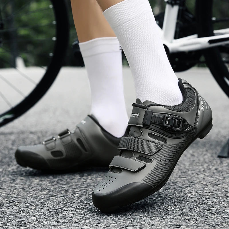 Pantofi de ciclism pentru bărbați fără crampoane, pantofi MTB pentru pedale plate, pantofi de viteză din cauciuc antiderapant pentru biciclete de șosea, adidași de curse pentru femei pentru biciclete montane