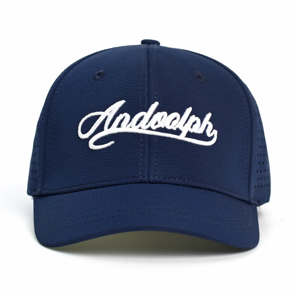 Baseballcap mit kurzem Mesh-Schirm, hinten geschlossen, für Damen und Herren, atmungsaktiv, Snapback-Cap, anliegender Dad Hat, verstellbar, einfarbig, im Trucker-Stil